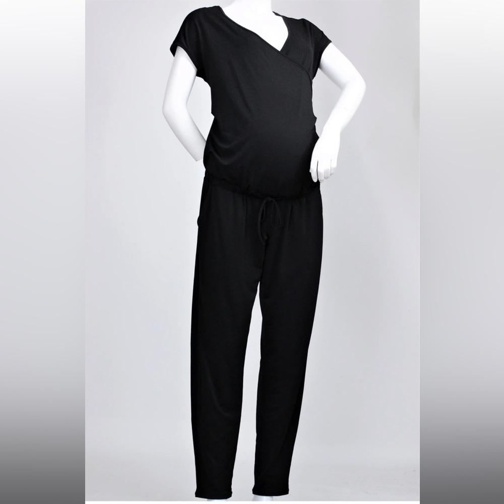 Maternity sleeveless romper